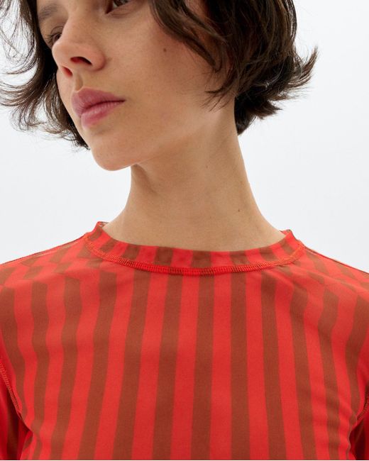 Thinking Mu Red Esque Tere Top