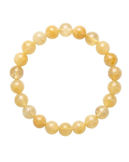 seree Yellow Manifest Collection Abundance Crystal Beaded Bracelet