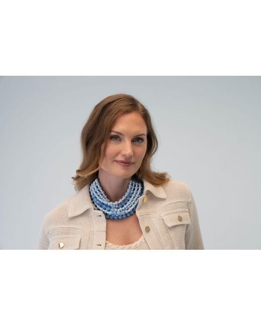 Fairchild Baldwin Blue Chelsea Cornflower Necklace
