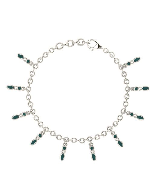 Linda Fiore Metallic Amalei Bracelet With Dark Enamel