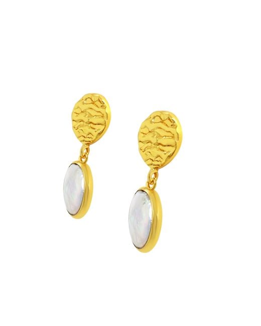 GEM BAZAAR Metallic Cleo Drop Earrings