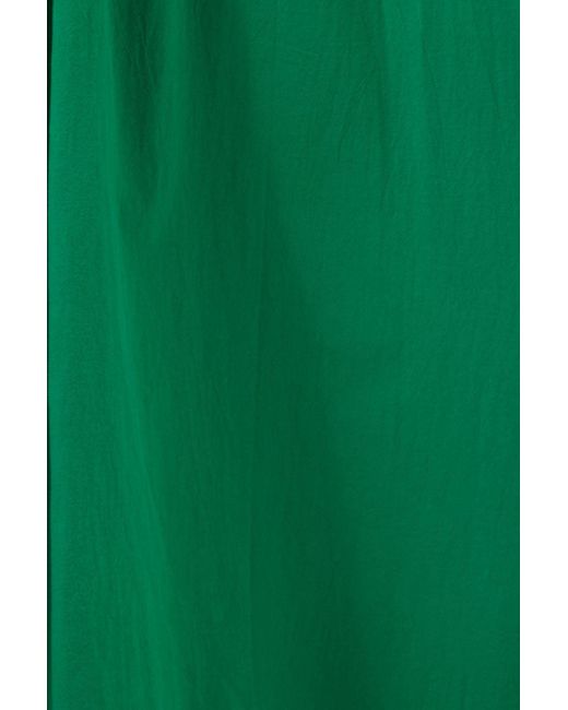 Louche Green Zoeline Recycled Cotton Midaxi Skirt