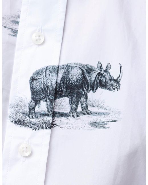 Gresham Blake White Rhino Shirt for men