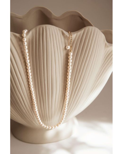 Katy Faye White Gabrielle Pearl Necklace