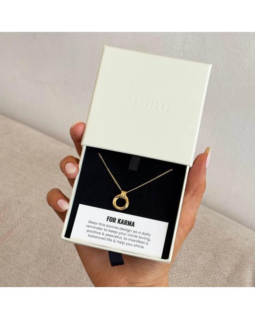 Muru Metallic Mini Karma Necklace