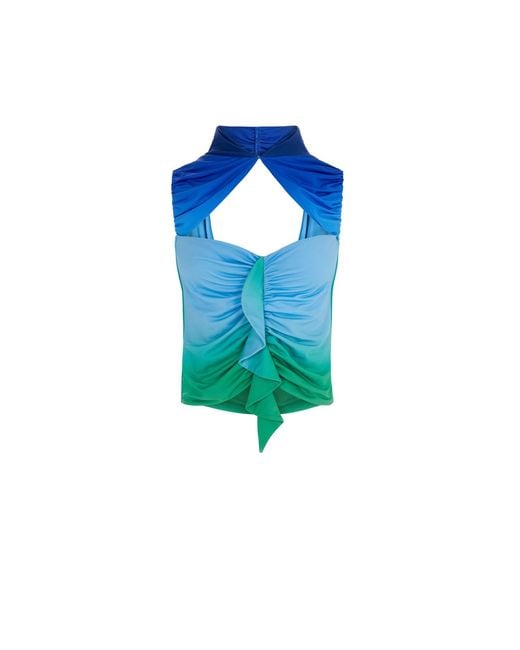 Herfetch Blue Bodrum Top-Multicolur