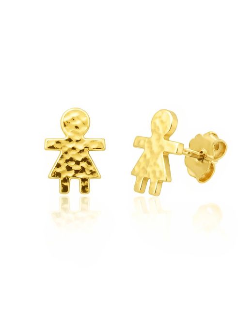 Unaloe Metallic Plated Girl Earrings – Symbol Of Maternal Love – Jewellery For