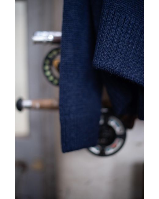 Paul James Knitwear Blue The Fitted Submariner for men