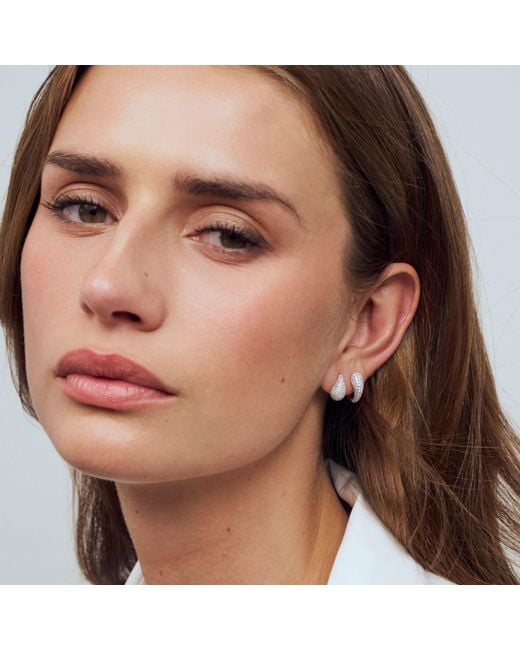 Sif Jakobs Jewellery Metallic Earrings Goccia Circolo