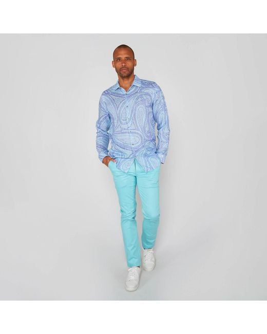 Lords of Harlech Blue Jack Pant for men