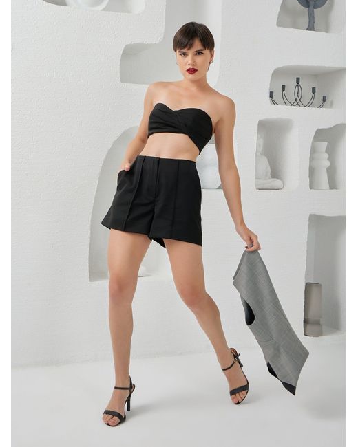 Lumina Eligma Black Clean Cut Shorts