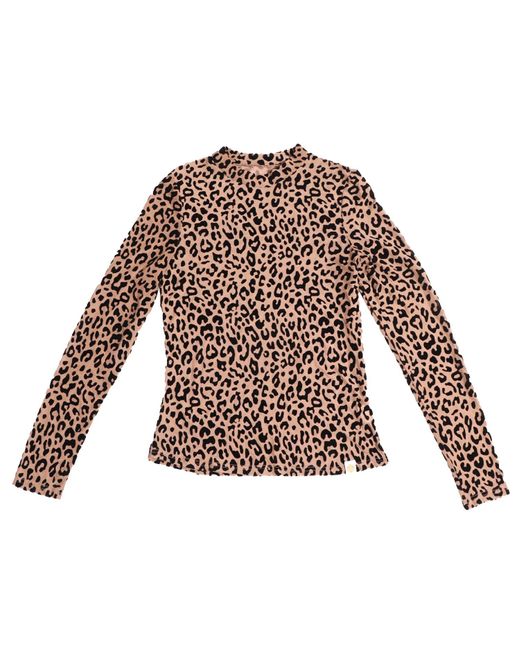 Greatfool Brown Leopard Lace Long Sleeve