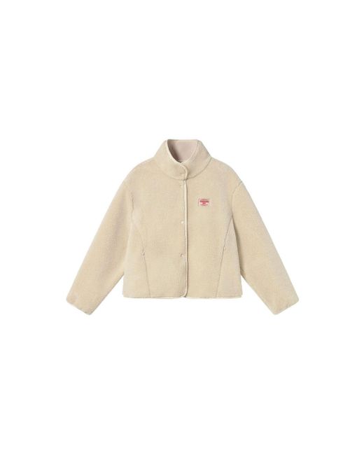 Thinking Mu Natural Ecru Fleece Kourtney Jacket