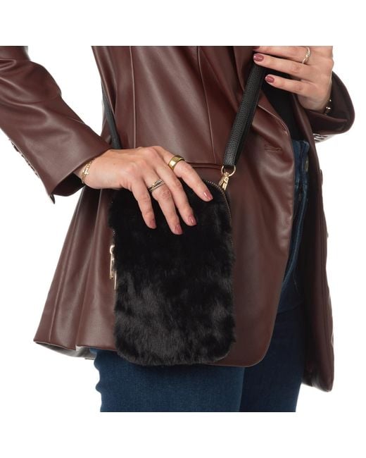 Sidney Byron Black The Betsy Winter Cellphone Crossbody