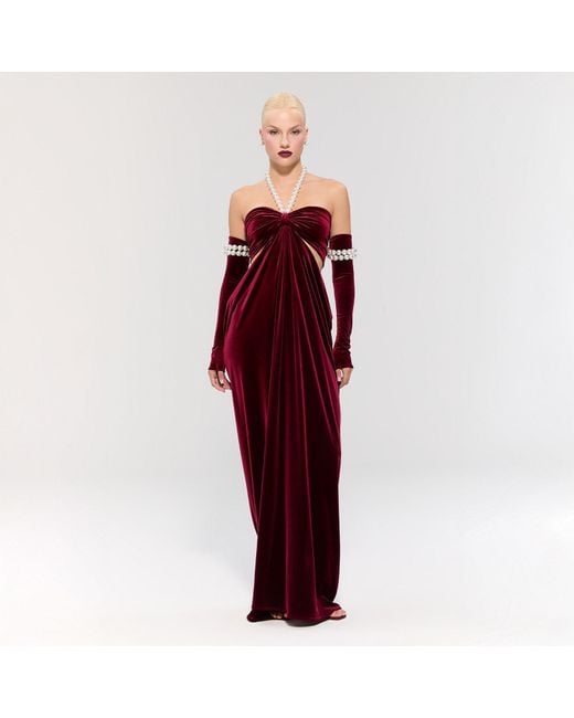 Nur Karaata Red Royal Ancestry Dress