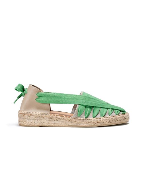 Naguisa Green Espadrilles