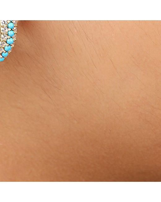 Preeti Sandhu Blue Summer Sparkle Hoops