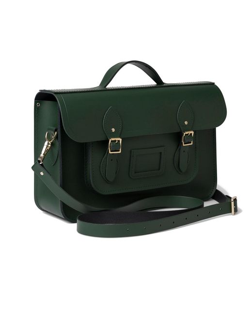 Cambridge Satchel Company Green The 15 Inch Batchel for men