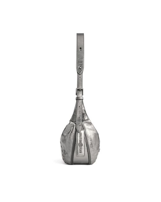 Orange Cube White Metropolitan Hobo Bag