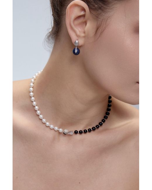 Freqnc Atelier Metallic Orphic Egg Earrings