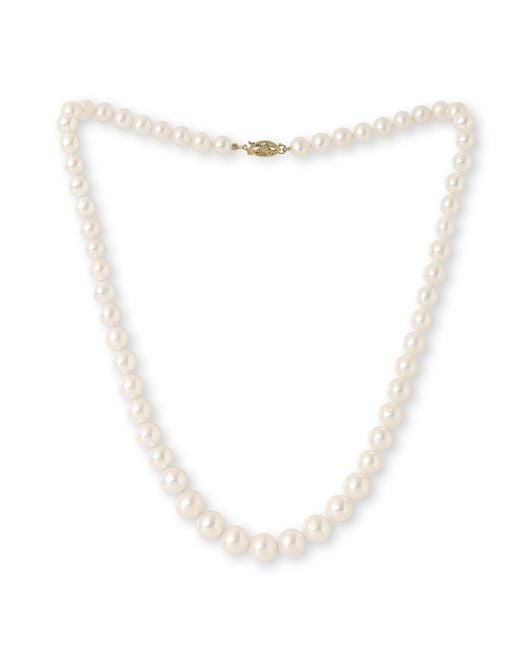Pearls of the Orient Online Metallic Gratia Graduated Almost Round Cultured Freshwater Pearl Necklace With Clasp