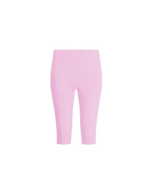 The Koozy Pink Daru High Waist Cropped Leggings