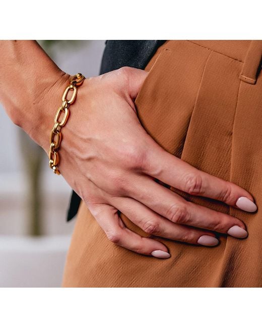 Loni Paul Jewelry Metallic Oval Link Bracelet