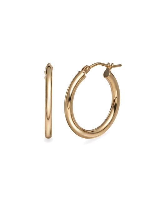 Zohreh Metallic Medium Statement Hoop Earring Pair 9K