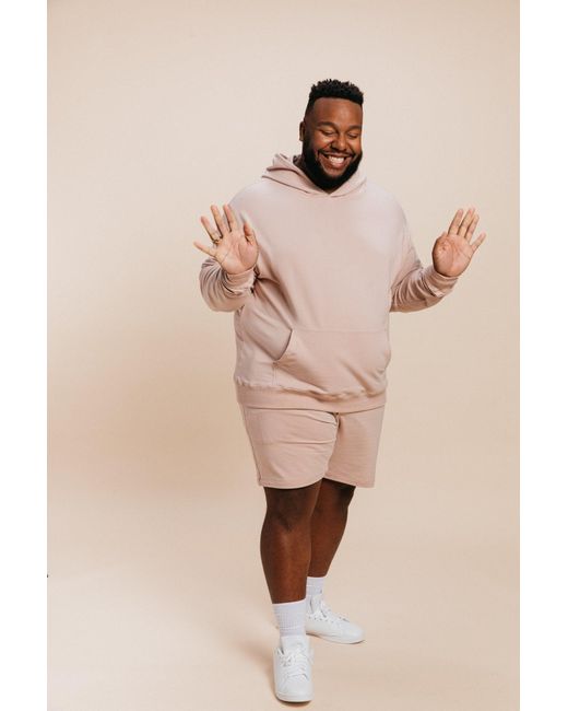 Ocio Leisurewear Pink Classic Softcore Hoodie for men