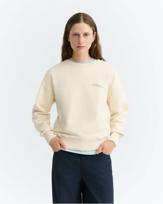 Thinking Mu White Costumbres Jodie Sweatshirt