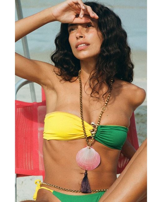 Sccollection Pink September Shell & Tassel Chain Necklace