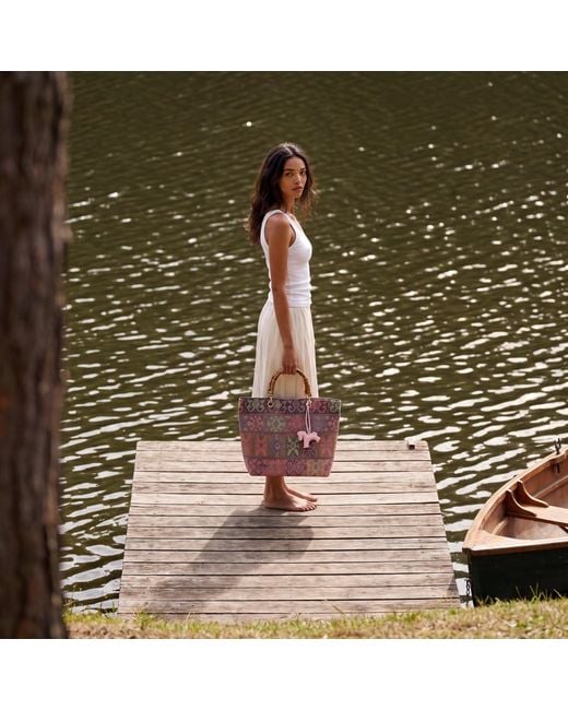 Ruj Heritage Pink Picnic Bag Jacquard