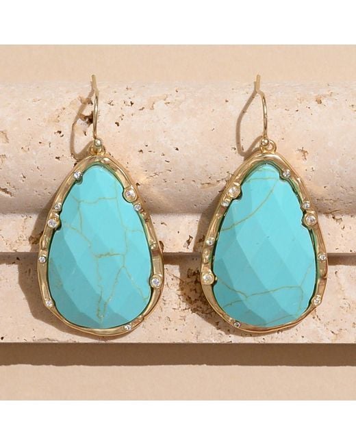 Rare Matters Jewelry Blue Timeless Nature's Beauty Teardrop Earrings