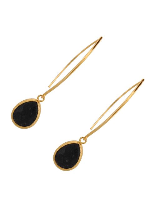 Ebru Jewelry Multicolor Onyx Gemstone & Dangle Earring