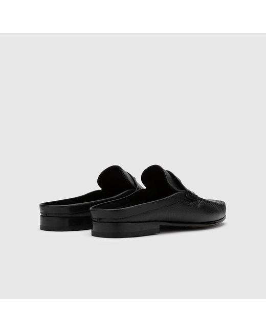 Ilvi Black Cohen Floater Leather Slipper for men