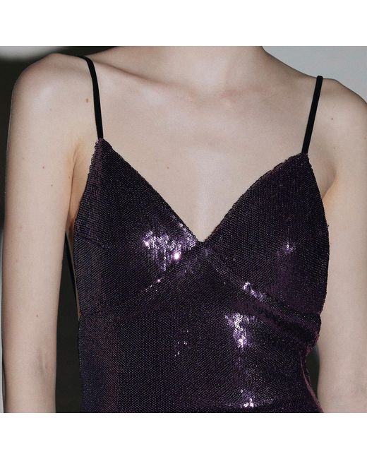 Belsize25 Purple Mayfair Series — Heavy Sequinned Dress