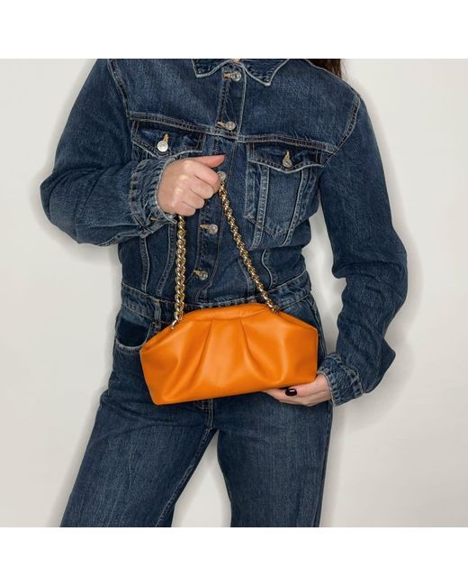 Ruj Heritage Orange Mini Puffy Bag Arancione