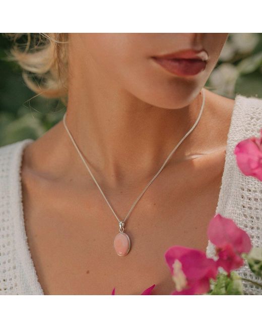 Charlotte's Web Jewellery Pink Shell Healing Sterling Necklace