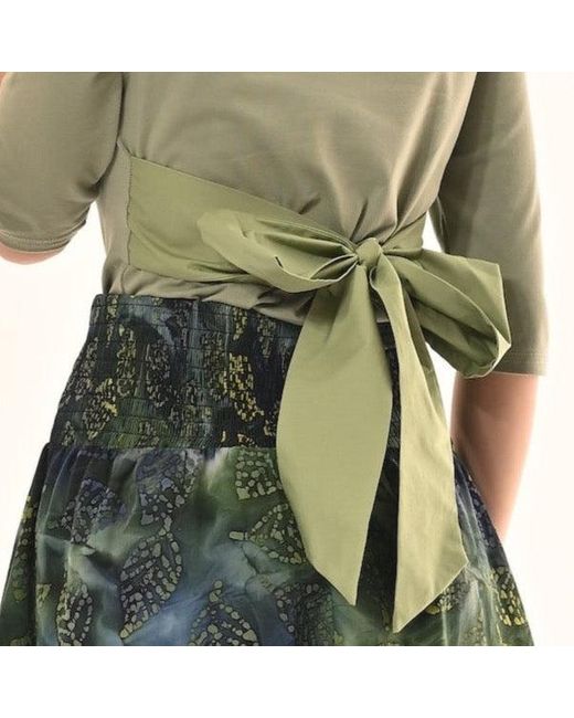 Frock Tales Green Primrose Top With Bow