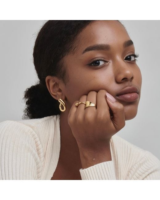 Shabella Nyc Metallic Infinity Earrings