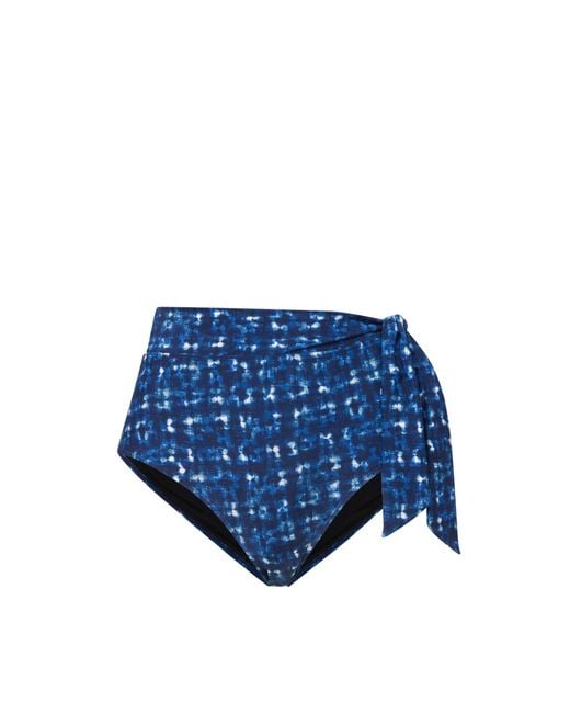 Change of Scenery Blue Side Tie High Waist Bottom
