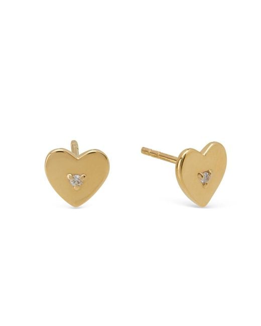 Dolcetto Designs Metallic Clementia Heart Stud Earring