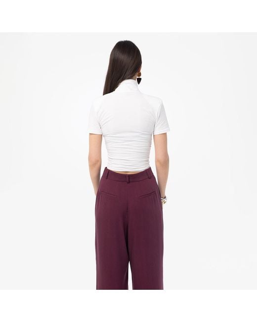 Mandragora White Turtleneck Ablo