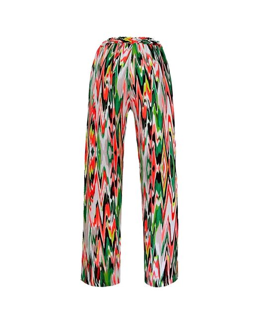 Maxjenny Green Wide & Slouchy Pants