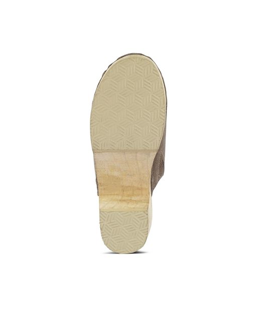Rag & Co Natural Darcie Suede Clogs