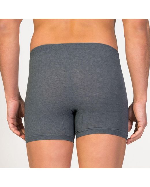 Zd - Zero Defects Gray Helios Fly Front Boxer Egyptian Cotton for men