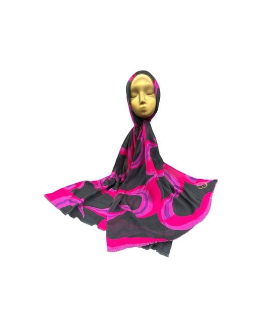 Julia Clancey Purple Jcjc Modal Reversible Scarf
