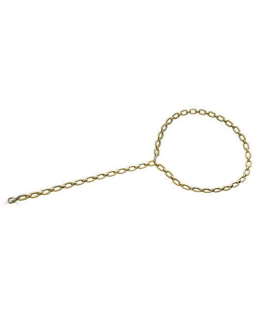 Loni Paul Jewelry Metallic Chunky Lariat With Crystal Pendant
