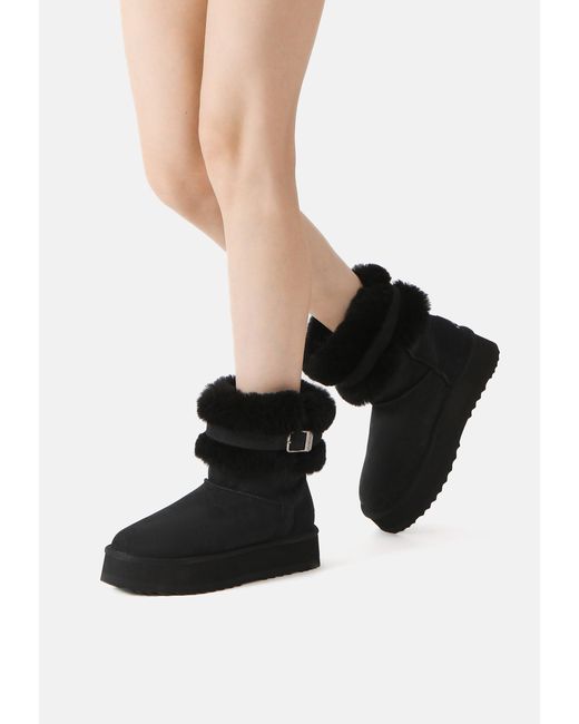 EverAu Australia Black Brush Platform Boots