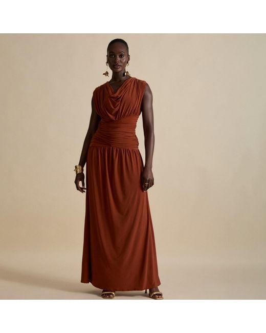 Celestine & Mae Red Daphne Maxi Dress